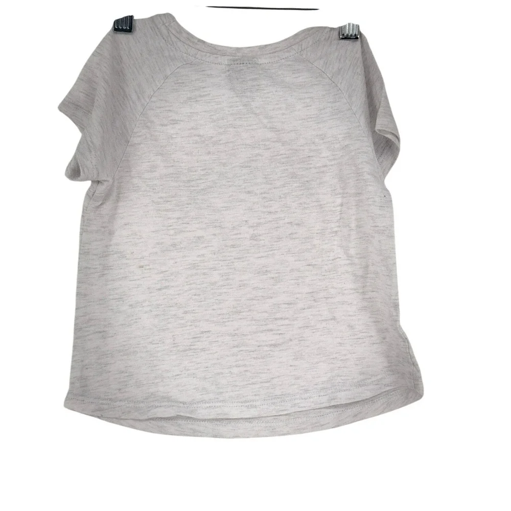 Puma Toddler Girls 3T Gray Pink Butterfly Logo T-Shirt and Bike Shorts Set - Picture 5 of 5